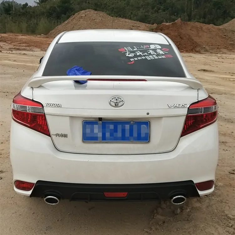 Для Toyota Vios задний бампер Защита выхлопного отверстия для Toyota Vios Yaris // набор бампер задний спойлер