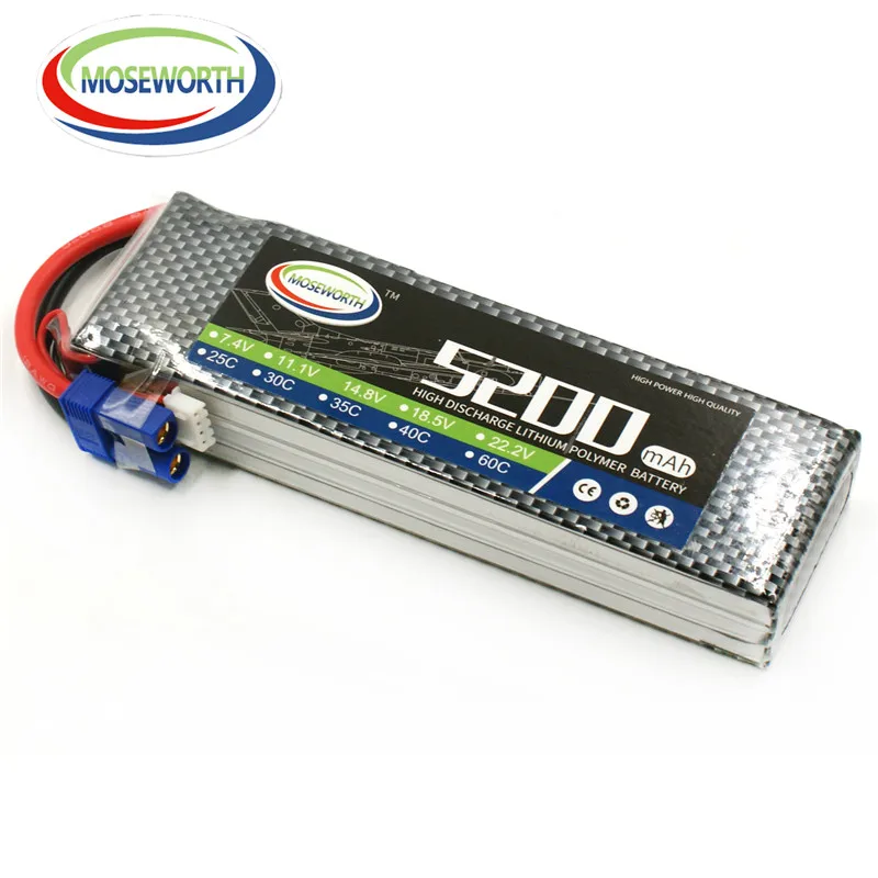 Hot RC Toys LiPo Battery 3S 11.1V 5200mAh 25C Max 50C For Quadcopter Car Airplane Drone Helicopter Boat Truck AKKU | Игрушки и хобби