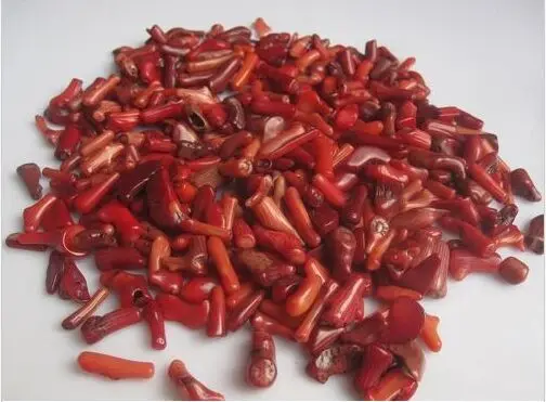 

100g NATURAL RED CORAL rough/specimen NICE!! (Polished Dyed)