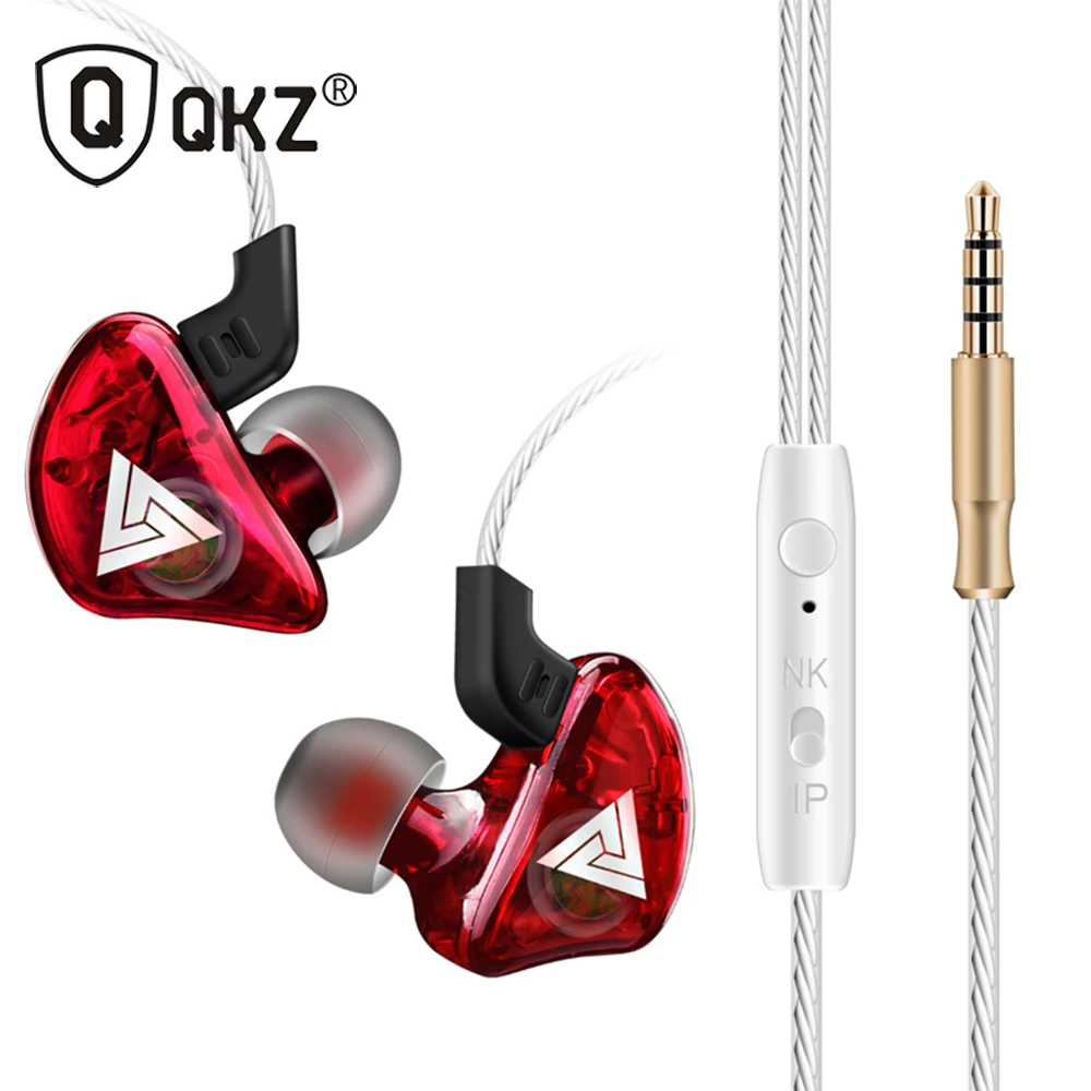 Спортивные наушники QKZ CK5 стереонаушники для Apple Xiaomi Samsung музыка гарнитура бега dj с