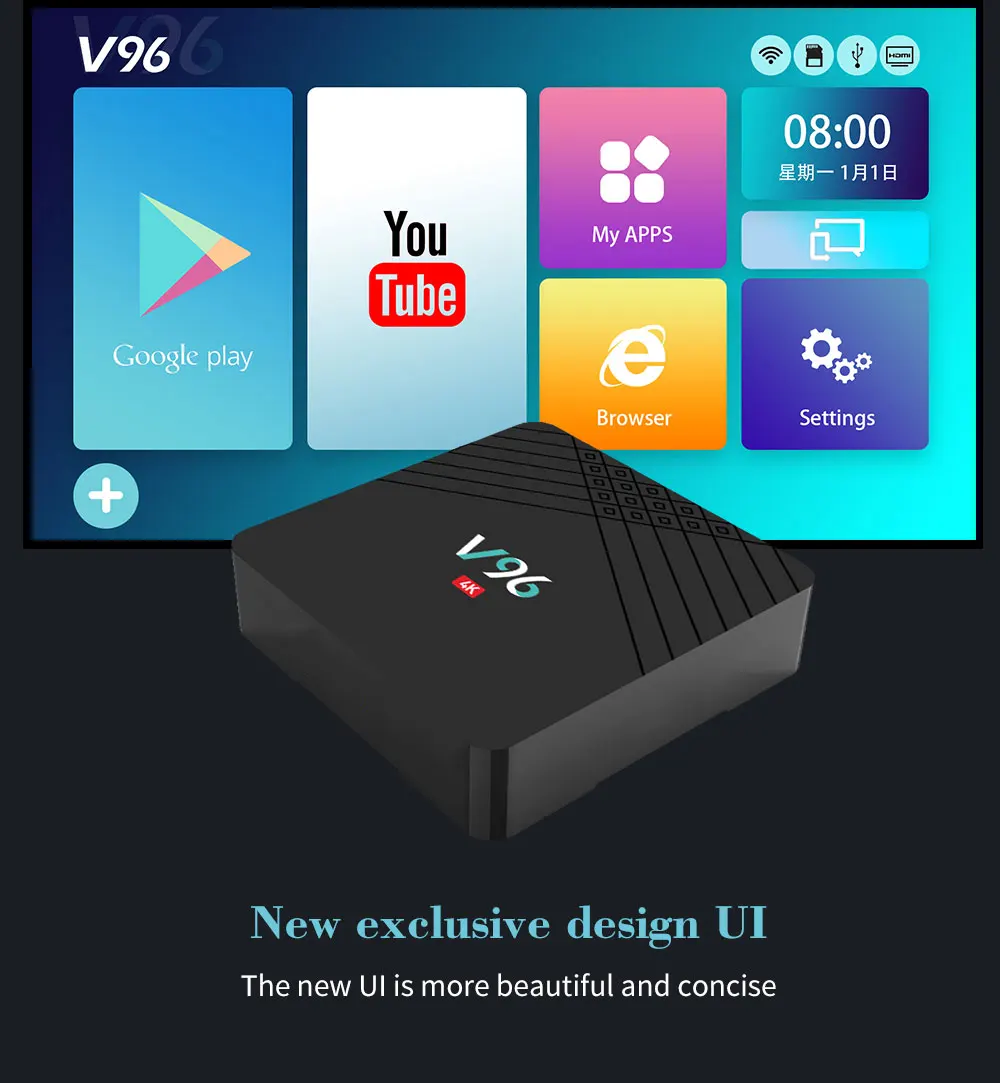 Android 9,0 ТВ-бокс 2 Гб 16 Гб HD 4K H.265 Allwinner H6 четырехъядерный Google Cast Netflix Wi-Fi передатчик для интернет-телевидения Youtube смарт-медиаплеер с интерфейсом ТВ-приставки телеприставка