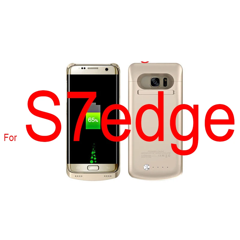 fOR S7 edge Gold 5200 мАч портативный внешний аккумулятор запасной внешний аккумулятор зарядное устройство защитный чехол для samsung S7edge - Цвет: fOR S7 edge Gold