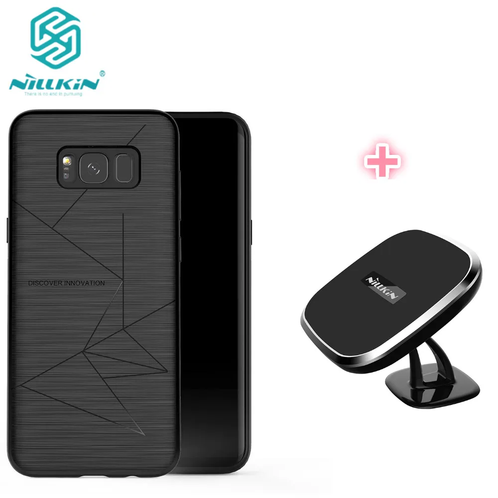 NILLKIN QI Беспроводное зарядное устройство + Магнитный беспроводной приемник