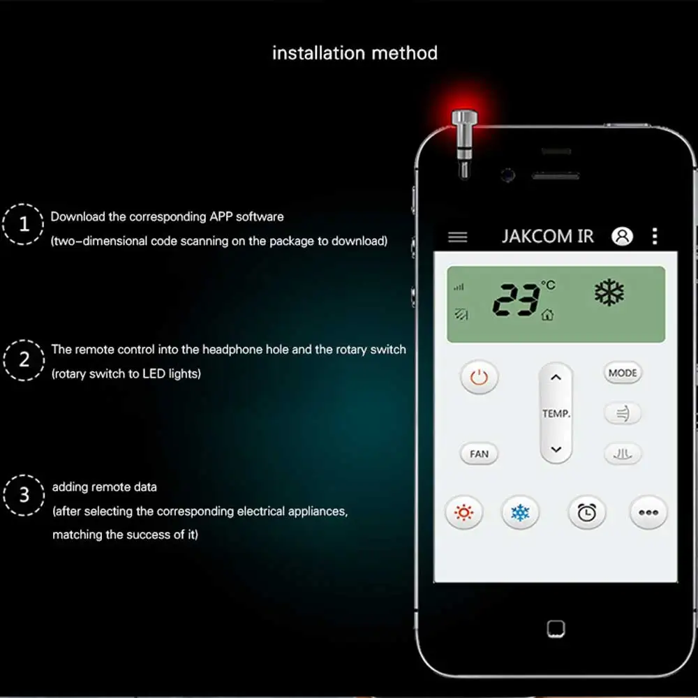 Nashone Универсальный инфракрасный пульт дистанционного управления для iPhone 3 5 мм ИК