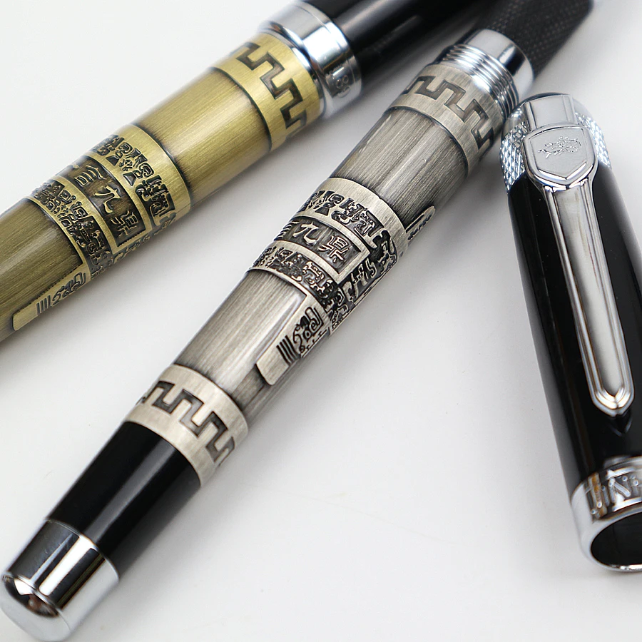 1 шт. JINHAO-189 высококачественная металлическая шариковая ручка с серебряным зажимом "большой медный Штатив" 0,7 мм Средний наконечник ручки для бизнеса