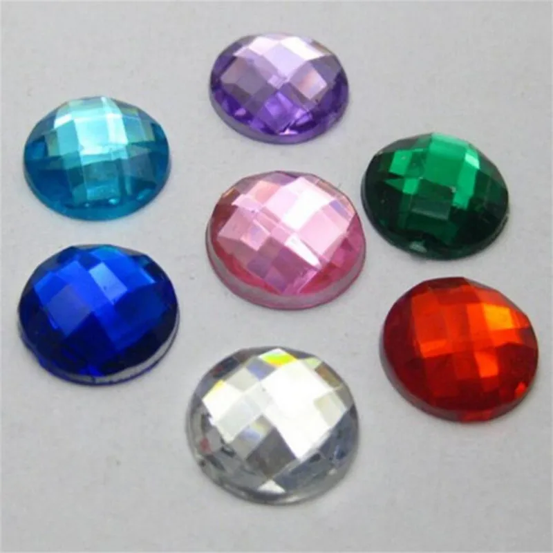 6-30 мм DIY Bling случайная смесь цветов Круглая Решетка ограненные Акриловые стразы