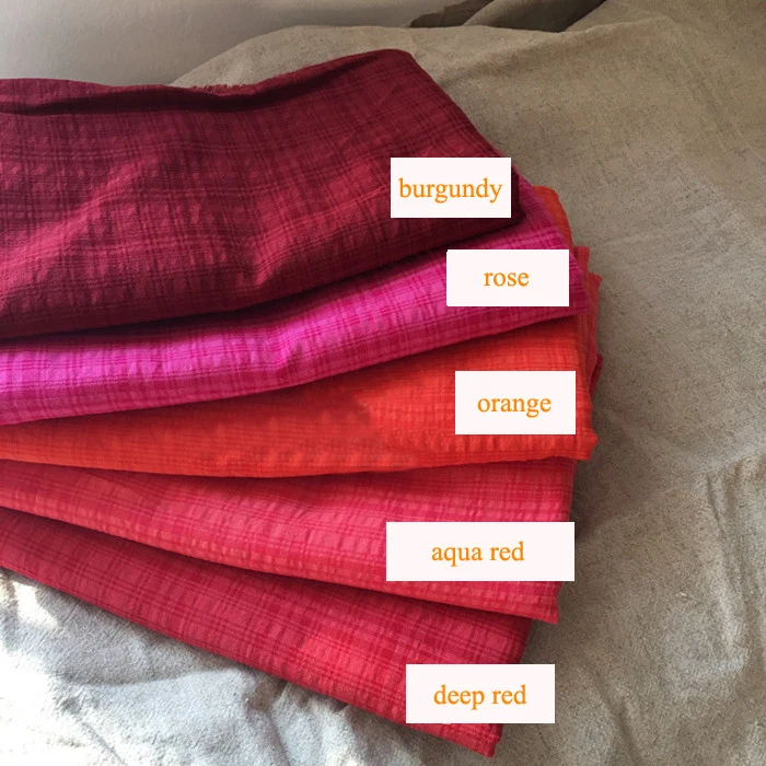 Мягкие платья рубашки шарфы текстиль Лето Тонкий этнический crinkled хлопок ткань в