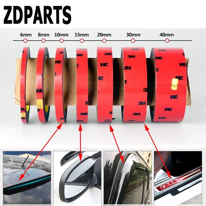 Клейкая лента ZDPARTS для автомобилей Audi A3 A4 B7 B8 B6 A6 C6 C5 Q5 Citroen C4 Volvo V70 Xc60 6-30 мм |