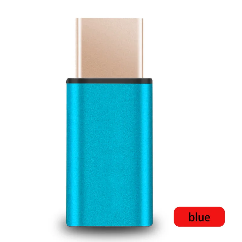 Blue Тип-c адаптер Micro Usb к Тип C OTG разъемы Android USB C кабель для samsung Galaxy S8 S9 плюс Примечание 8 9 Macbook - Color: Blue