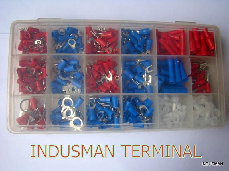 Набор клемм ножевых и I 0 U образных. Партия 330 штук.|ring terminal connector|terminal pcterminator figure |