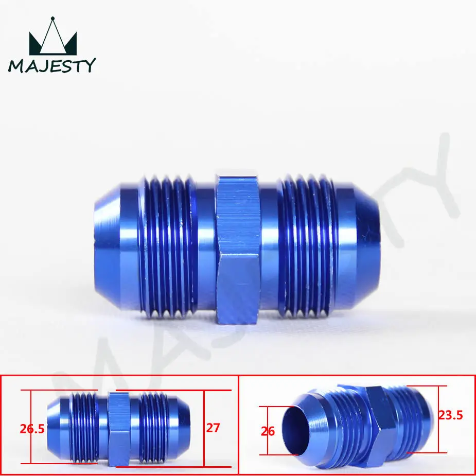 

AN 12 Straight Male Flare Union Adapter Fittings Nitrous AN12 to AN12 Adaptor