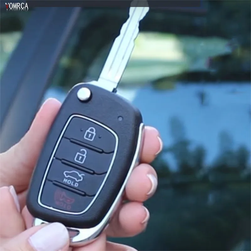 Автомобильный Стильный кожаный чехол для ключей Hyundai IX35 I IX25 I10 I20 Sotaque Elantra IX45 4