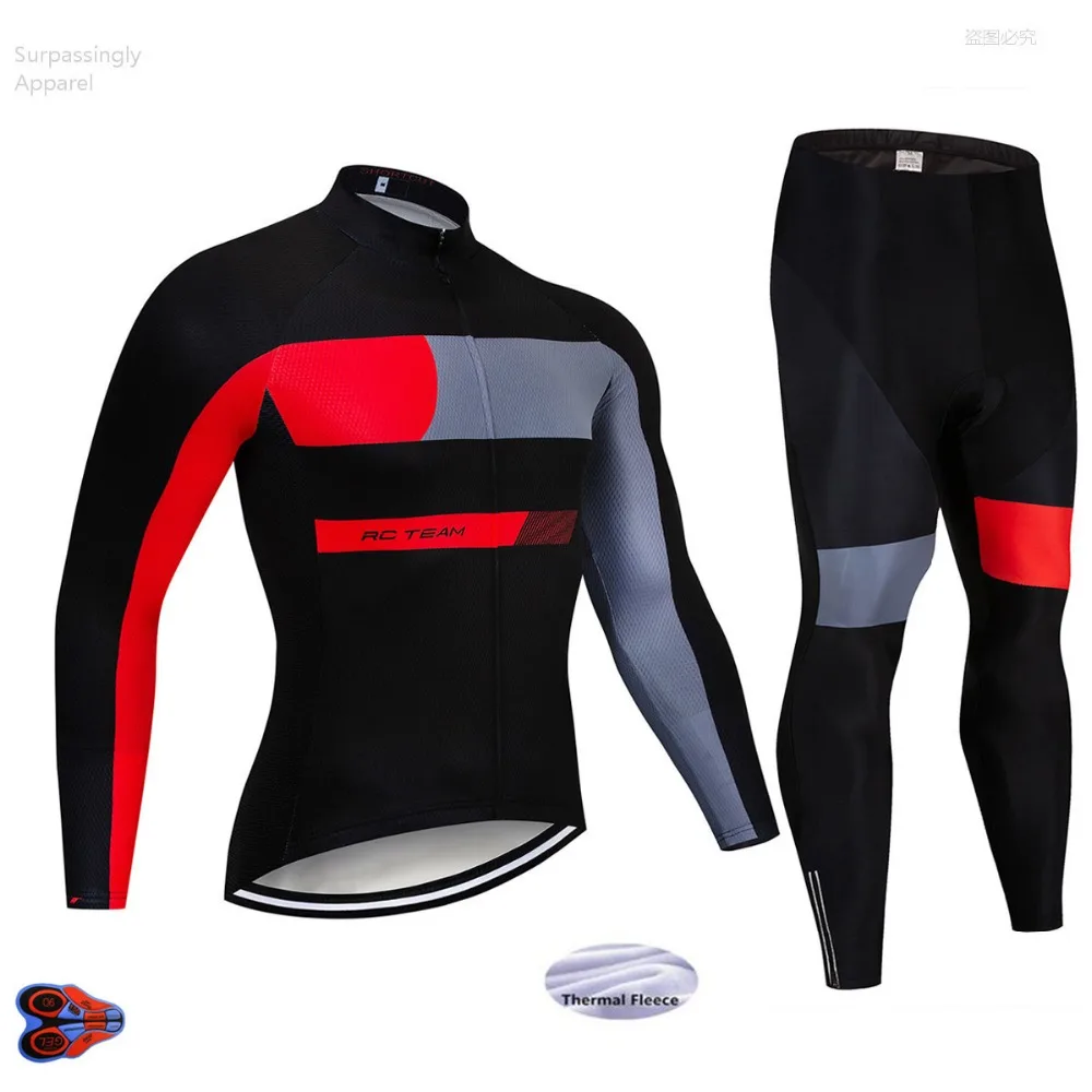 2018 Pro UCI World Team Cycling Clothing Winter Thermal Fleece Men's Jerseys MTB Bike Maillot Ropa Ciclismo Sportswear | Спорт и