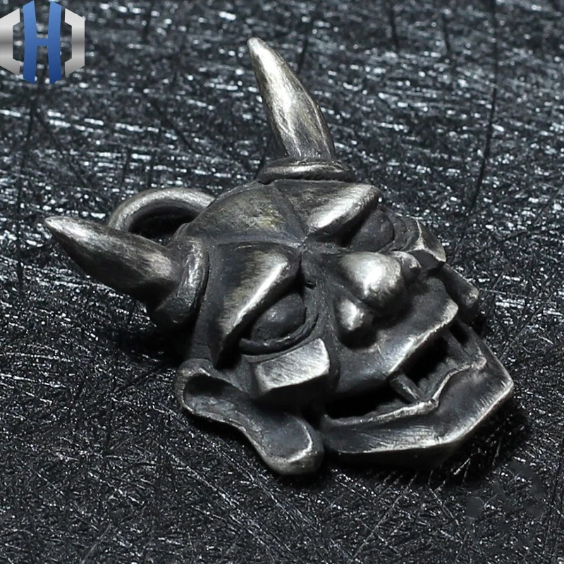 Оригинальный ручной работы 925 серебро латунь японский стиль и ветер-как маска