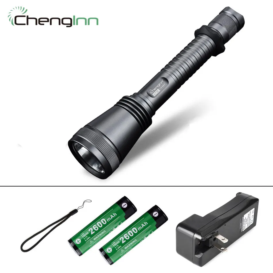 SET B Военный тактический фонарь CREE XM-L2, фонарик для дайвинга, конвой фонарь, светодиодный Мощный светодиодный фонарь, 18650 фонарь Chenglnn - Испускаемый цвет: SET B