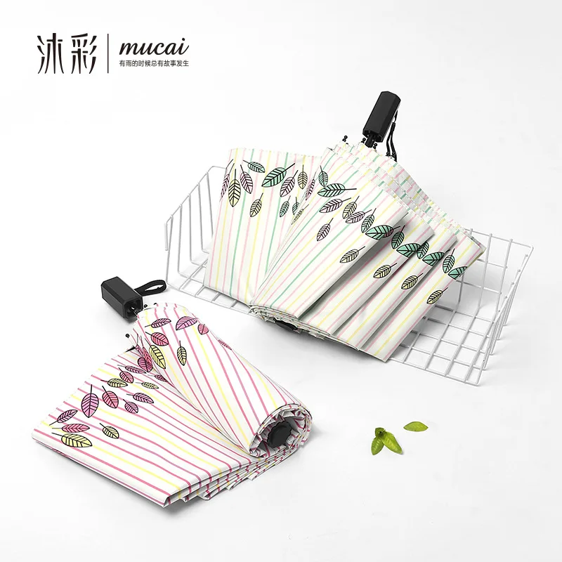 

Sun umbrella sunshade UV protection umbrella folding women's dual-purpose black glue Three-fold Umbrella Sf02