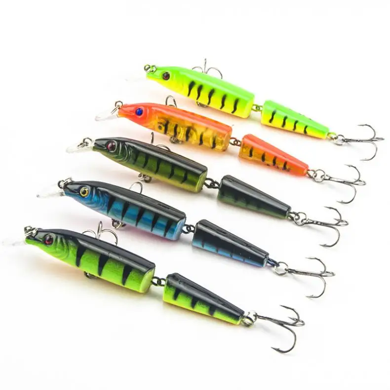 1 шт. высокая имитация 2 Соединенные сегменты рыболовная приманка 10 5 см 9 6 г