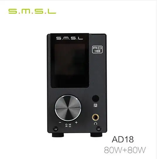 SMSL AD18 Многофункциональный Bluetooth 4,2 HIFI Цифровой аудио усилитель мощности 80 Вт* 2 оптический/коаксиальный USB декодер DAC EQ Регулировка pg