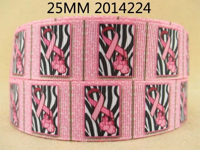 David accessories "(25 мм) корсажная лента с принтом осознание аутизма CHD болезни детского рака, надеемся, что 50 ярдов, 50Yc1607 - Цвет: 2014224001