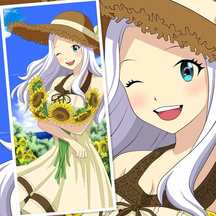 45X95 см Сказочный хвост Mirajane Strauss Подсолнух Лолита мультфильм искусство аниме