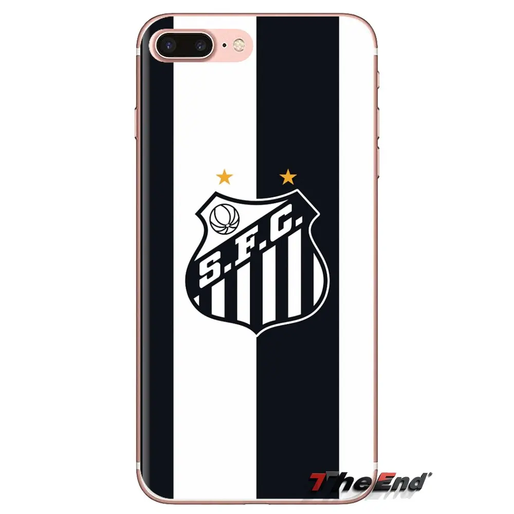 TPU Bag Case Football Club Santos FC Soccer Logo For Huawei G7 G8 P7 P8 P9 P10 P20 P30 Lite Mini Pro P Smart Plus 2017 2018 2019 |