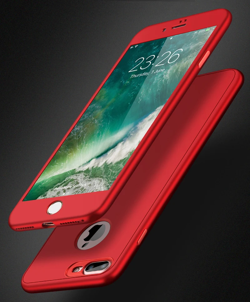Роскошный 360-градусный чехол для телефона iPhone X 8 7 6 6S Plus XR XS MAX противоударный
