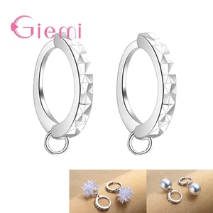 20 шт10 пар серебряныеРодиевые серьги-кольца аксессуары DIY Ручная работа оригинальная соединительная часть DIY ювелирные изделия оптом