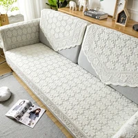 white lace sofa cover stereo flower sofa towel couch cover for armrest backrest seat cushion diy home furniture cover one piece