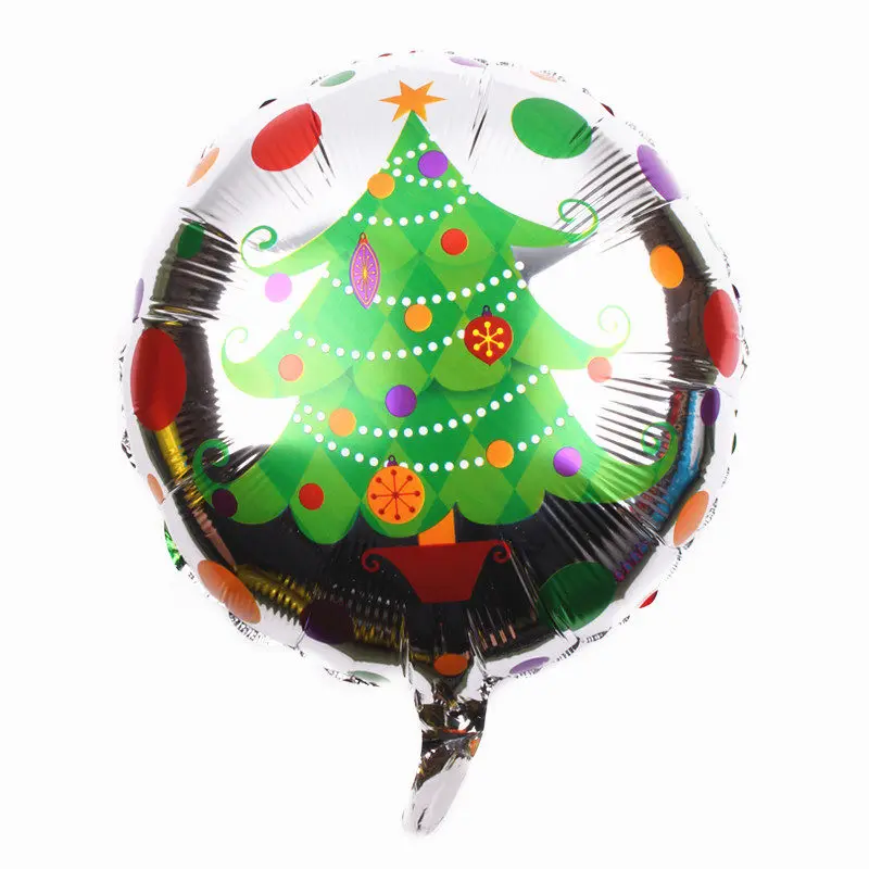Figure balloon TSZWJ Новинка 18-дюймовые круглый Рождественская серия алюминий воздушный шар рождественские праздничные вечерние украшения шарики высокого качества - Цвет: Figure balloon