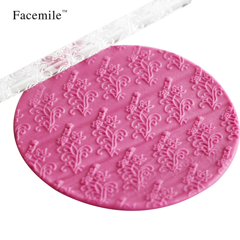 Распродажа антипригарная Скалка в форме цветка рулон кексов текстурированная