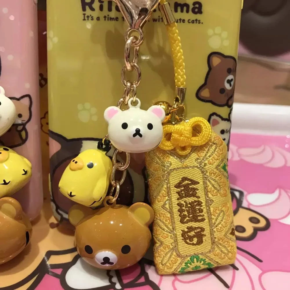 Чехол Rilakkuma для iPhone 7 7plus 6 6s 6plus 8 8plus IMD чехол с подвеской в виде колокольчика сумка