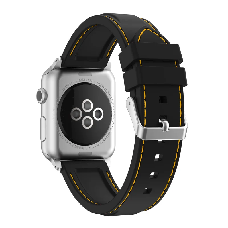 JANSIN спортивный ремешок для смарт-часов apple watch series 5 4 3 2 1 спортивная петля ремешок для apple watch браслет наручных часов iWatch, силиконовый ремешок 38/42/40/44 мм