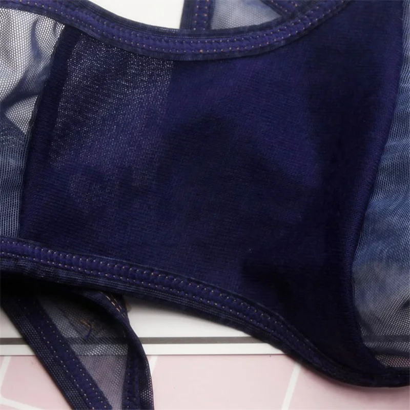 2019 Сексуальная Имитация ковбоя прозрачное женское нижнее белье трусики пряжа