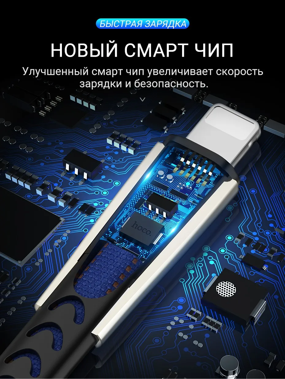 hoco кабель usb на лайтнинг быстрая зарядка и передача данных lдля Lightning зарядный провод с джинсовой оплеткой юсб плоский шнур зарядное устройство для Apple iPhone 5 6 7 iPad юсб зарядник для айфона айпада