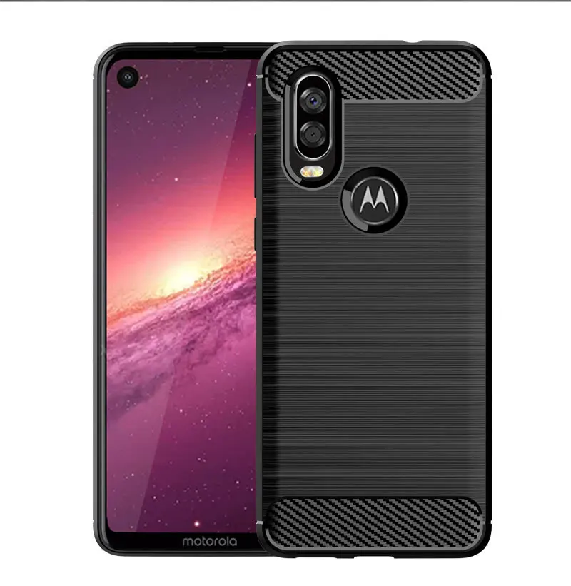 Для Moto One Vision чехол из мягкого углеродного волокна чехол для телефона Moto One Pro One power чехол противоударный бампер полная Защита силиконовый