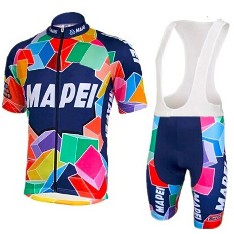 Новинка летний мужской костюм для велоспорта MAPEI короткий Ropa Ciclismo MTB велосипедная