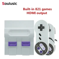 soulusic mini tv game console hdmi 8bit retro video game console built in 821 different classic games handheld gaming players