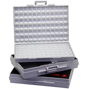 AideTek, 3 пустых корпуса, резистор для поверхностного монтажа органайзер для конденсаторов 1206 0805 0603, пластиковая деталь наклейки на коробку smd storage3BOXALL