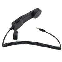 handheld ptt military retro telephone speaker mic microphone for huawei xiaomi 3 5mm jack smart cell mobile phone iphone samsung