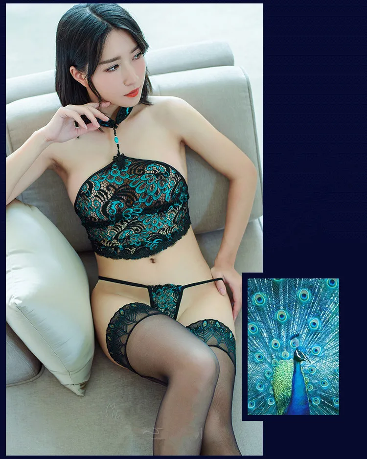 Женское нижнее белье с павлином | Тематическая одежда и униформа