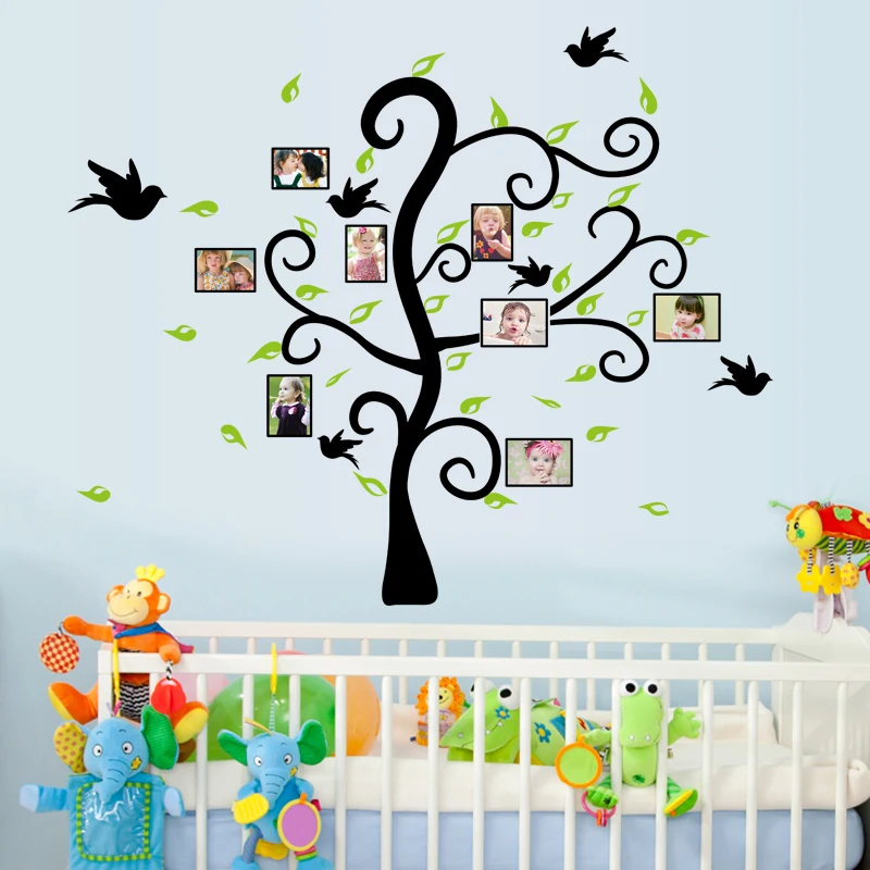 Creative Tree Photo Frame Bedroom Living Room Door Furniture Removable DIY Wall Stickers Self-adhesive Decal Decor Mural dc18 | Дом и сад