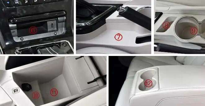 

AHHDMCL Car Door Groove Mat Gate Slot Cup Armrest Storage Pad Mat For Venucia D60