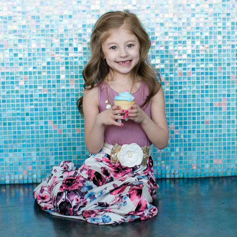 Платье с цветочным принтом для мамы и дочки | Женская одежда