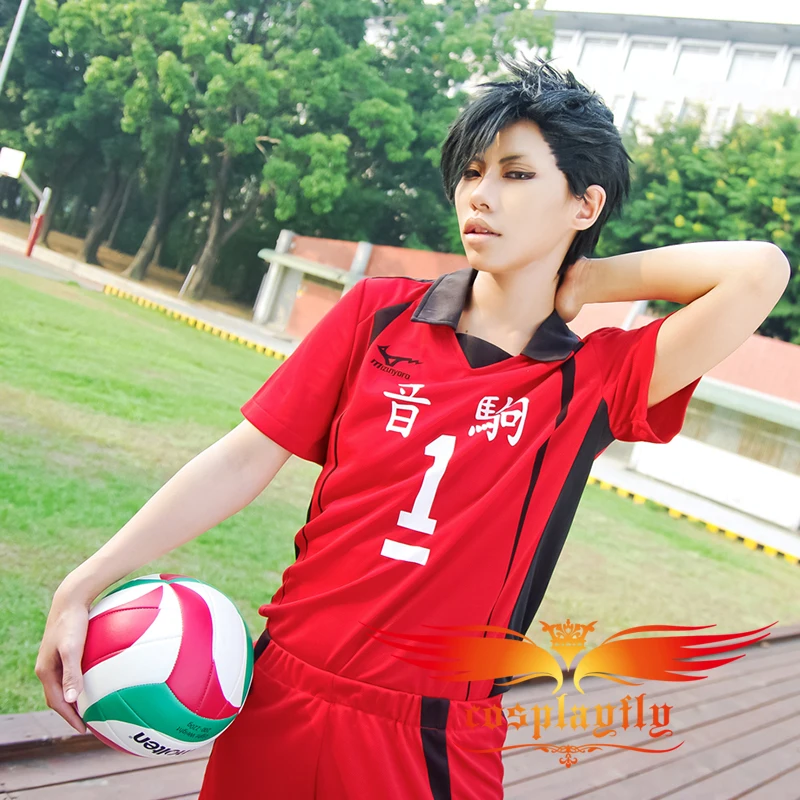 Аниме Haikyu Nekoma High School Tetsurou Kuroo No 1 косплей костюм Джерси (W0511-1) | Тематическая одежда