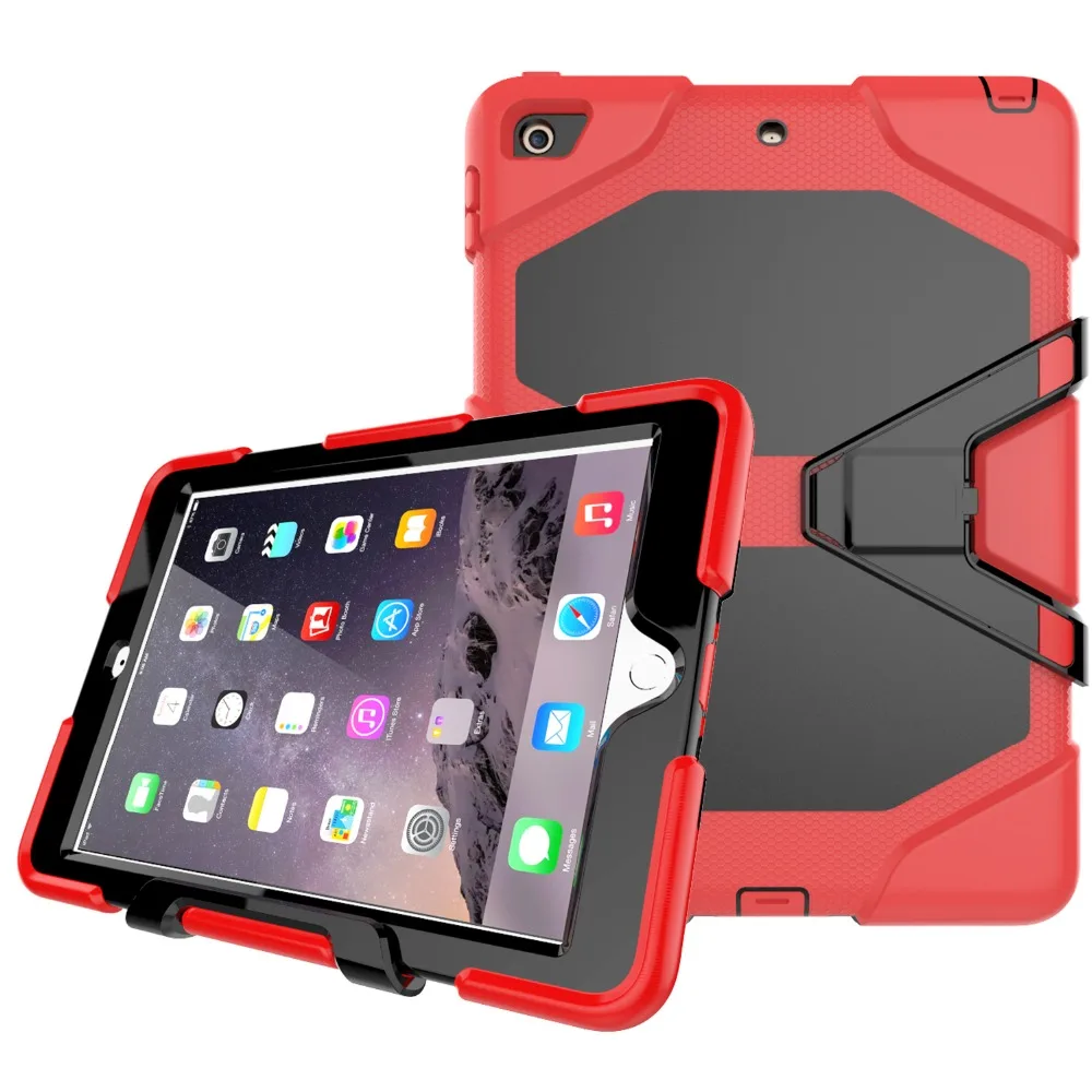 Для Apple нового iPad 9 7 дюйма 2017 &amp 2018 ударопрочный армированный гибридный защитный