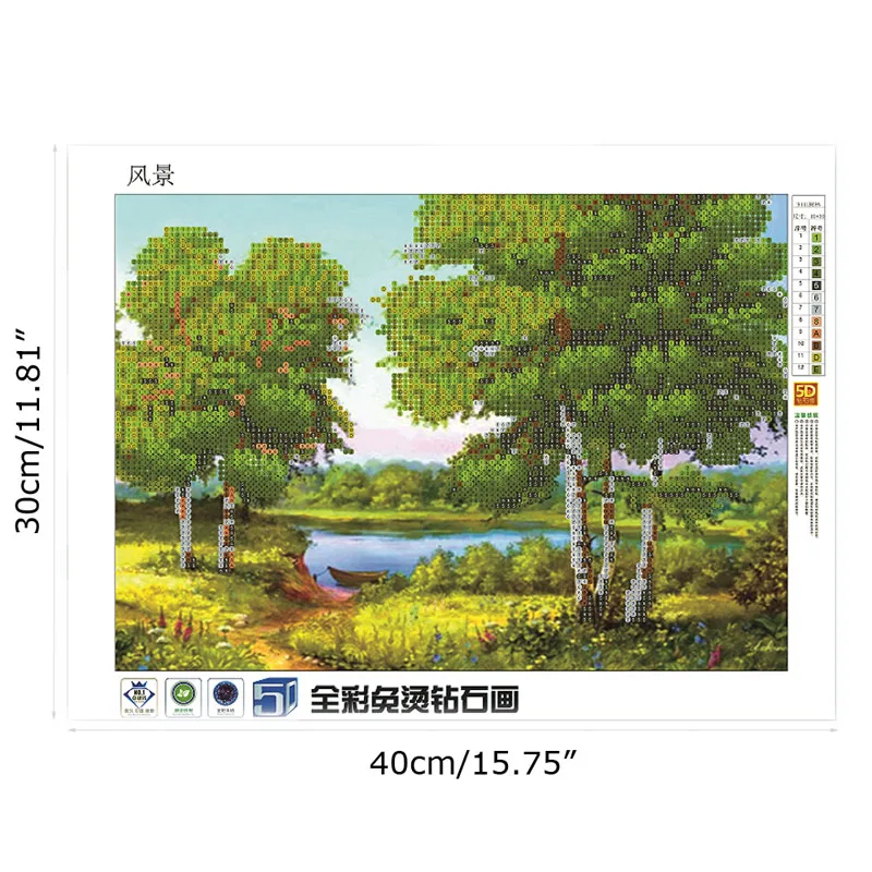 Набор алмазных переключателей 5D для рукоделия вышивка лесным рисунком крестиком