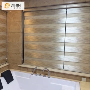 DIHIN HOME роскошные 4 цвета затемняющие шторы двухслойные полосатые шторы Rollor шторы легко устанавливать размер на заказ
