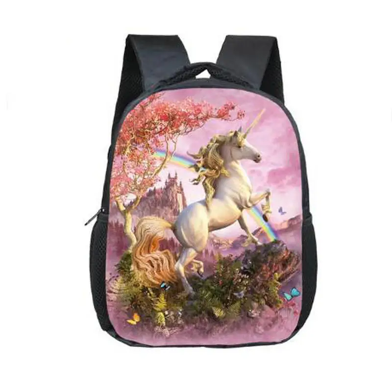 Школьный рюкзак с единорогом из мультфильма 12 дюймов школьные сумки для девочек