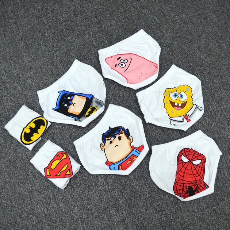 1 шт./лот для маленьких детей детское нижнее белье мальчиков разноцветные Трусы