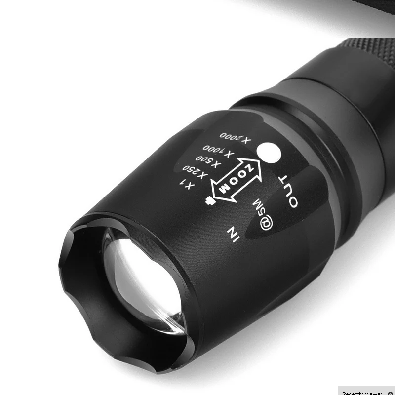 Водонепроницаемая полицейская светодиодная вспышка 18650 лм фонарик 26650